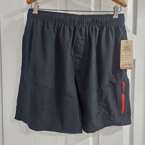 ❤️NWT❤️ Tec-One Explorer - Men's Athletic Shorts - Black with Red Zipper